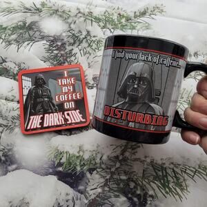 NWT in Box Star Wars Darth Vader Ceramic Mug & Coaster Combo Pack